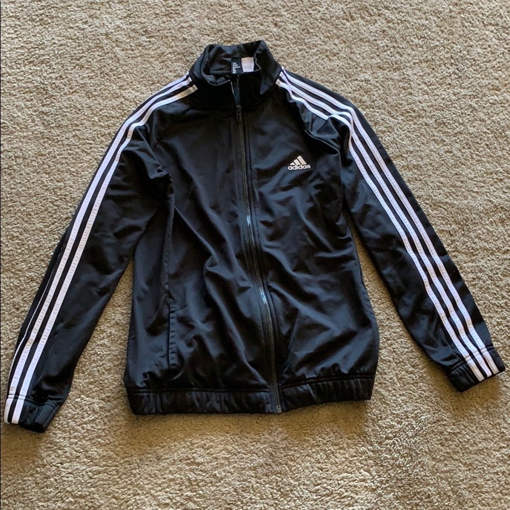 Adidas black zip up jacket